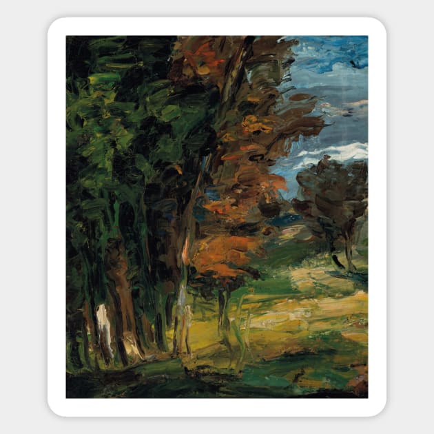 Paysage by Paul Cezanne Sticker by Classic Art Stall